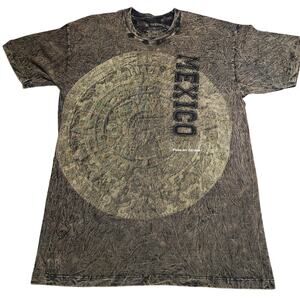 Yacht Club Playa Del Carmen Mexico Wrinkled Tie Dye Look Y2K Men's Size Large